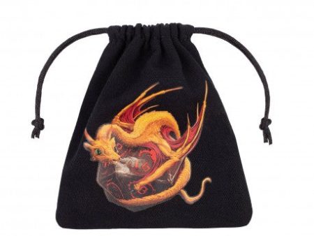 Dice Bag - Dragon Black & Adorable Hot on Sale