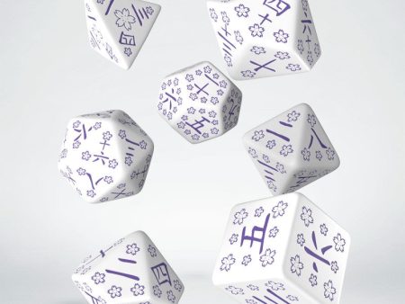 Japanese Blue Star Lotus Dice Set (7) Hot on Sale