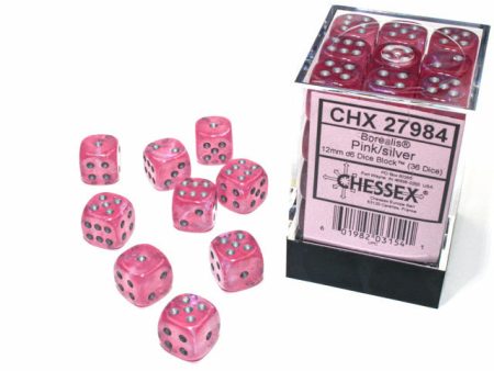 Borealis Luminary 12mm D6 Pink Silver (36) (CHX27984) Online