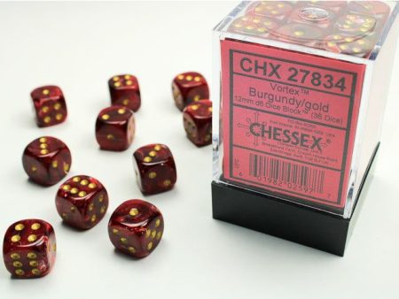 Vortex 12mm D6 Burgundy Gold (36) (CHX27834) on Sale