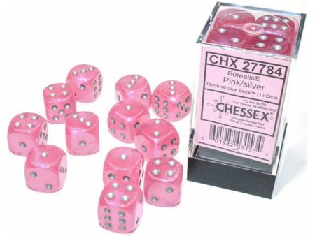 Borealis Luminary 16mm D6 Pink Silver (12) (CHX27784) Sale