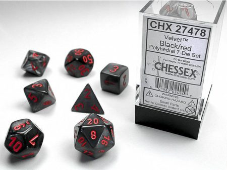 Velvet Black w Red - 7 Die Set (CHX27478) on Sale