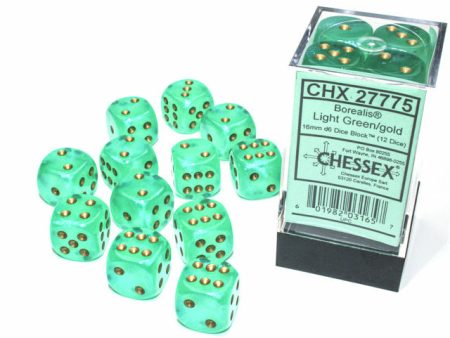 Borealis Luminary 16mm D6 Light Green Gold (12) (CHX27775) Discount