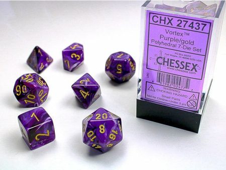 Vortex Purple w Gold - 7 Die Set (CHX27437) Online Hot Sale