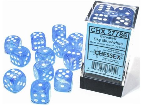 Borealis Luminary 16mm D6 Sky Blue White (12) (CHX27786) Online