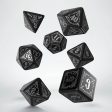 Bloodsucker Black and Silver Dice Set (7) For Cheap