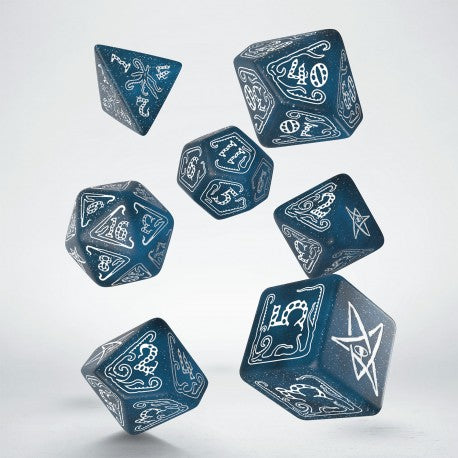 Call of Cthulhu Abyssal & White Dice Set (7) Hot on Sale