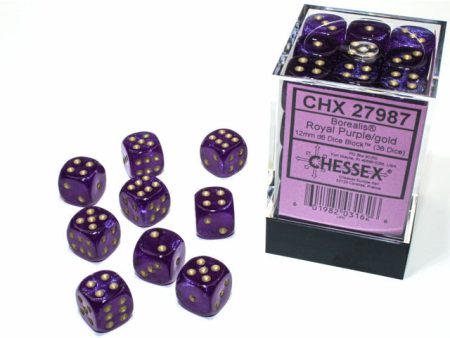 Borealis Luminary 12mm D6 Royal Purple Gold (36) (CHX27987) Hot on Sale