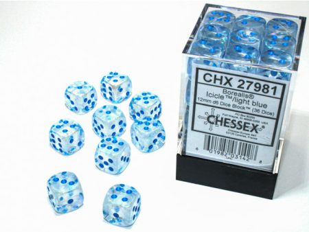 Borealis Luminary 12mm D6 Icicle Light Blue (36) (CHX27981) Online Sale