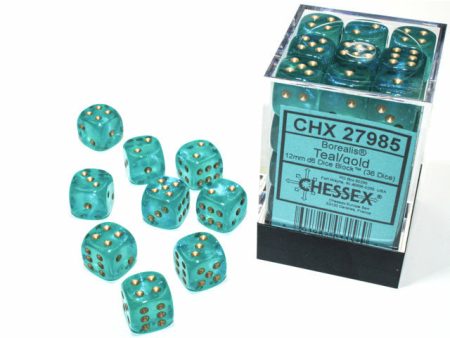 Borealis Luminary 12mm D6 Teal Gold (36) (CHX27985) Online now