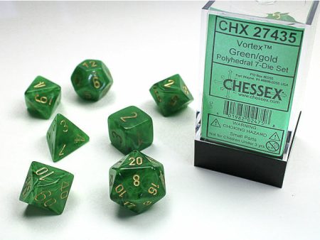 Vortex Green w Gold - 7 Die Set (CHX27435) on Sale